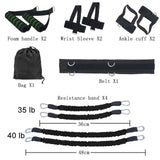 Sports Fitness Resistance Bands Set for Leg and Arm Exercises