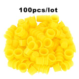 100Pcs/set Plastic Microblading Tattoo Ink Cup Holder