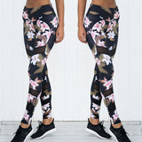 Yoga Sets Women Flower Gym Sportswear
